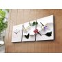 WALLXPERT Dekorativni zidni sat od platna (3 komada) 3P3040CS 13 - slika 2