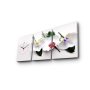 WALLXPERT Dekorativni zidni sat od platna (3 komada) 3P3040CS 13 - slika 4