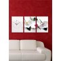 WALLXPERT Dekorativni zidni sat od platna (3 komada) 3P3040CS 13 - slika 1