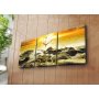 WALLXPERT Dekorativni zidni sat od platna (3 komada) 3P3040CS 29 - slika 2