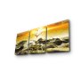 WALLXPERT Dekorativni zidni sat od platna (3 komada) 3P3040CS 29 - slika 4