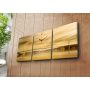 WALLXPERT Dekorativni zidni sat od platna (3 komada) 3P3040CS 34 - slika 2