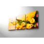 WALLXPERT Dekorativni zidni sat od platna (3 komada) 3P3040CS 45 - slika 3