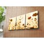 WALLXPERT Dekorativni zidni sat od platna (3 komada) 3P3040CS 55 - slika 2