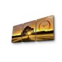 WALLXPERT Dekorativni zidni sat od platna (3 komada) 3P3040CS 77 - slika 2