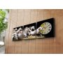 WALLXPERT Dekorativni zidni sat od platna (3 komada) 3P2828CS 3 - slika 2