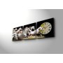 WALLXPERT Dekorativni zidni sat od platna (3 komada) 3P2828CS 3 - slika 3