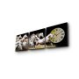 WALLXPERT Dekorativni zidni sat od platna (3 komada) 3P2828CS 3 - slika 4