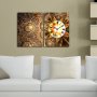 WALLXPERT Dekorativni zidni sat od platna (2 komada) 2P3040CS 155 - slika 1
