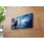 WALLXPERT Dekorativni zidni sat od platna (2 komada) 2P2828CS 8 - slika 2