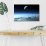 WALLXPERT Dekorativno LED osvetljeno platno sa slikanjem NASA 037 - slika 4