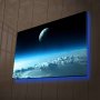 WALLXPERT Dekorativno LED osvetljeno platno sa slikanjem NASA 037 - slika 1