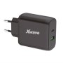 Xwave GaN45-AC GaN ultrabrzi punjač 45W USB-A + USB-C crni - slika 1