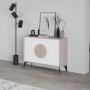 HANAH HOME Samostojeća komoda Gora 110 Light Mocha White - slika 2
