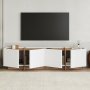 HANAH HOME Polica za TV Lowen White Atlantic Pine - slika 3