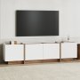 HANAH HOME Polica za TV Lowen White Atlantic Pine - slika 1