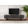 HANAH HOME Polica za TV Serenity Anthracite Black - slika 2