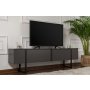 HANAH HOME Polica za TV Serenity Anthracite Black - slika 1
