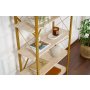HANAH HOME Polica za knjige Elysian Travertine Gold - slika 3