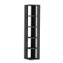 HANAH HOME Polica za knjige Nati Corner Anthracite - slika 2