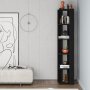 HANAH HOME Polica za knjige Nati Corner Black Wood - slika 2