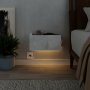 HANAH HOME Noćni stočić Onda LED White Hrast - slika 3