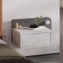 HANAH HOME Noćni stočić Dotta Ancient White Retro Grey - slika 2