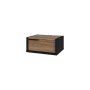 HANAH HOME Noćni stočić Eco Black Wood Oud - slika 4