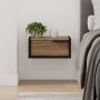 HANAH HOME Noćni stočić Eco Black Wood Oud - slika 1