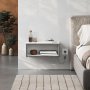 HANAH HOME Noćni stočić Brik White Retro Grey - slika 1