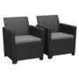 KETER Claire 3 Seater Baštenska garnitura grafit - slika 3