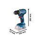 BOSCH plavi alat Set alata 18V GSR+GWS+2x4.0Ah+GAL+Mtorba - slika 2