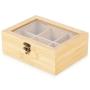 Vilde 229312 - Kutija za odlaganje čaja , bambus , 21 x 16 x 7.5 cm - slika 1