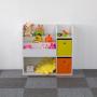 ECO TOYS Drvena dečija polica organizer 02A (ZKB-02A) - slika 4