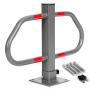 ModernHome Sklopiva parking barijera 50 cm sa ključem i reflektnom trakom (DNPL-006) - slika 1