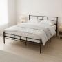 ModernHome Krevet sa metalnim ramom 160x200 cm sa podnicom Black Frame (DNYSF165B) - slika 3
