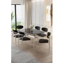 HANAH HOME Set trpezarijskog stola i stolica (7 delova) Olya Black Marble Chrome Black - slika 1