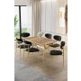 HANAH HOME Set trpezarijskog stola i stolica (7 delova) Olya Hrast Gold Black - slika 1