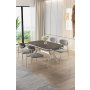 HANAH HOME Set trpezarijskog stola i stolica (5 delova) Olya Anthracite Chrome Grey - slika 2
