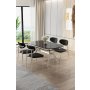 HANAH HOME Set trpezarijskog stola i stolica (5 delova) Olya Black Marble Chrome Black - slika 2