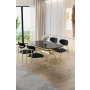 HANAH HOME Set trpezarijskog stola i stolica (5 delova) Olya Black Marble Gold Anthracite - slika 1