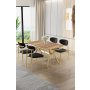 HANAH HOME Set trpezarijskog stola i stolica (5 delova) Olya Hrast Gold Black - slika 1