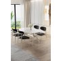 HANAH HOME Set trpezarijskog stola i stolica (5 delova) Olya White Marble Chrome Black - slika 1