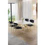 HANAH HOME Set trpezarijskog stola i stolica (5 delova) Olya White Marble Gold Anthracite - slika 2