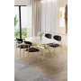 HANAH HOME Set trpezarijskog stola i stolica (5 delova) Olya White Marble Gold Black - slika 1