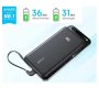 ANKER Power Bank Zolo 20000mAh 22.5W integrisan USB-C kabl CRNI - slika 2