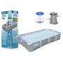 BESTWAY Bazen sa metalnom konstrukcijom i filter pumpom 366x201x66cm Steel pro - slika 1