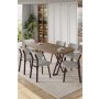 HANAH HOME Set trpezarijskog stola i stolica (7 delova) Axton Atlantic Pine Grey - slika 1