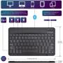 3G Futrola sa Bluetooth Tastaturom Leather za Tablet 10'' Univerzalna crna - slika 3