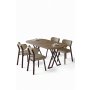 HANAH HOME Set trpezarijskog stola i stolica (5 delova) Axton Atlantic Pine Cappuccino - slika 2